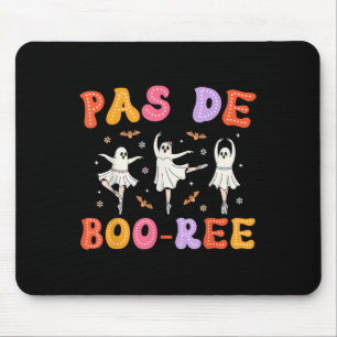 Pas De Boo-rée Ghost Ballet Dancer Halloween Dance Mousepad