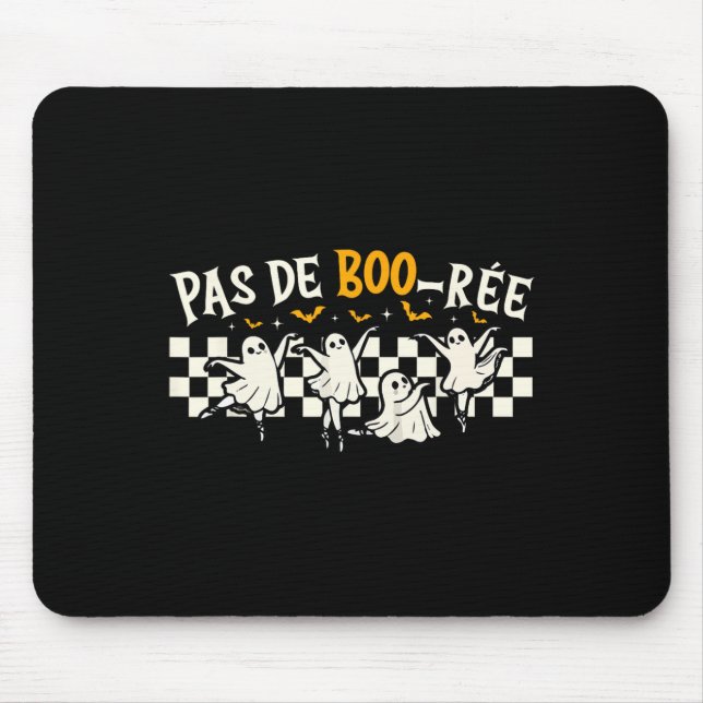 Pas De Boo-rée Ghost Ballet Dancer Halloween Dance Mousepad (Vorne)