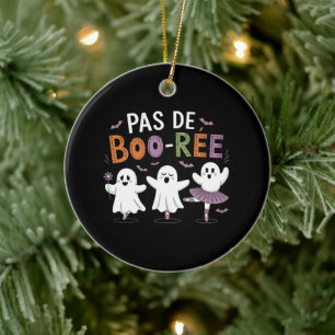 Pas de BOO-ree Ghost Ballett-Tanzlehrer  Keramik Ornament