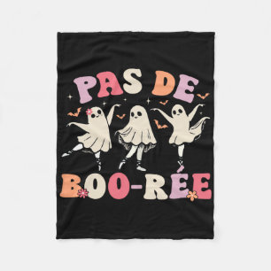Pas De Boo-rée Ghost Byllet Dancer Halloween Dance Fleecedecke