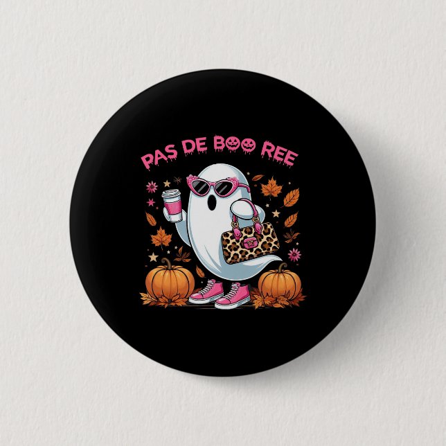 Pas De Boo Ree Halloween Spooky Button (Vorderseite)