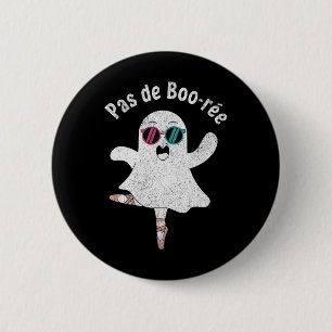 Pas De Boo-rée Niedlich Ballerina Ghost Funny Ball Button