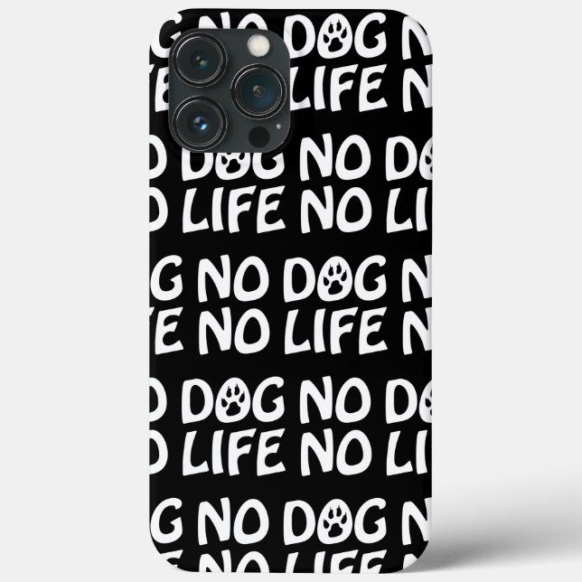 PAS DE CHIEN PAS DE Coque DE VIE Mate coque iphone (Verso)