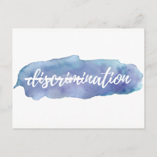 Pas de discrimination dans ce pays Carte postale