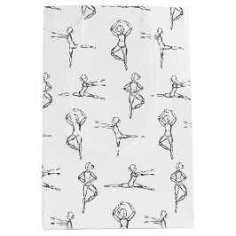 Pas De Doodle Ballerina Ballerina Tänzer Erwägung Mittlere Geschenktüte
