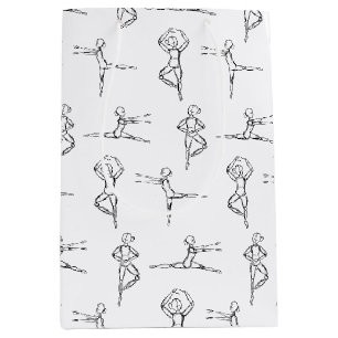 Pas De Doodle Ballerina Ballerina Tänzer Erwägung Mittlere Geschenktüte