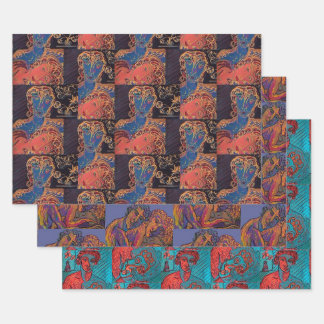 Pas De Méchants Bits ! Papier à envelopper 3 feuil