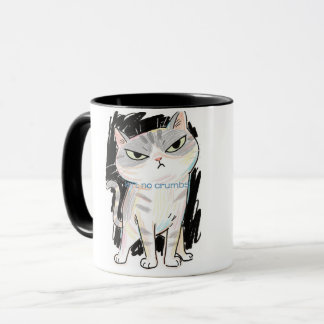"Pas de miettes" Sassy Cat Mug