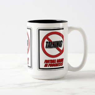 Pas De Parler Football Jeu En Cours Café Mug