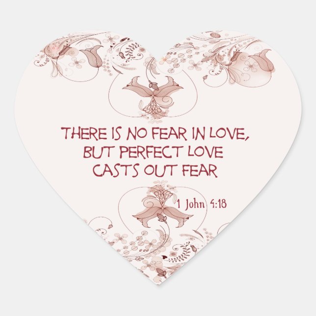 Pas de peur dans l'amour Stickers (Devant)