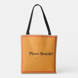 Pas de plastique S'il vous plaît Sac fourre-tout