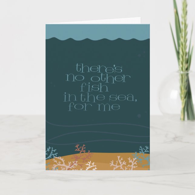 Pas de poisson dans la mer anniversaire / carte d' (Devant)
