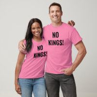 Pas de rois protestation T-shirt rose