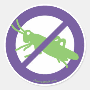 Pas de sauterelles - Stickers