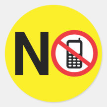 Pas de sticker pour téléphones cellulaires