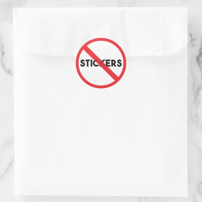 Pas de Stickers (Sac)