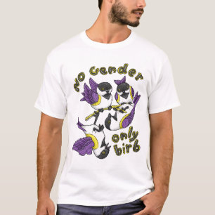 Pas de T-shirt d'oiseau uniquement pour le genre