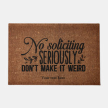 Pas de tapis de porte à solliciter