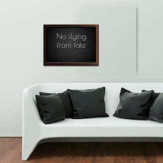 Pas de vol d'une affiche inspirante du destin