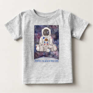 Pas d'endroit comme Om Astronaut T-shirt en coton 
