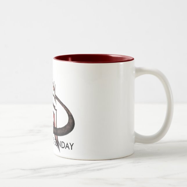 PAS-Logo-Tasse Zweifarbige Tasse (Rechts)