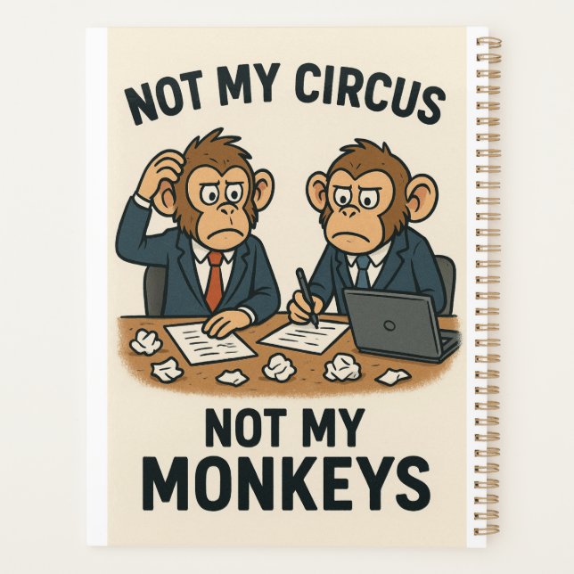 Pas mon cirque, pas mes singes - Drôle moine caric (Dos)