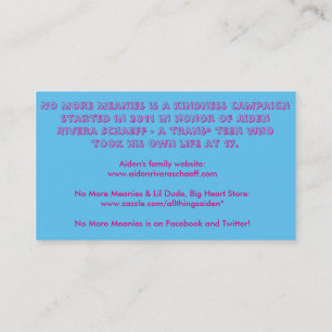 Pas plus de cartes de Meanies (transsexuel)