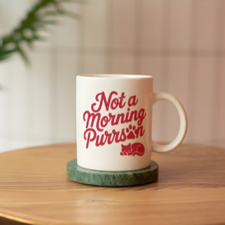 Pas un matin Purson drôle de chatte Mug