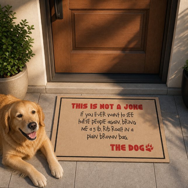Pas une blague - Le Tapis de sol pour chien (Créateur téléchargé)