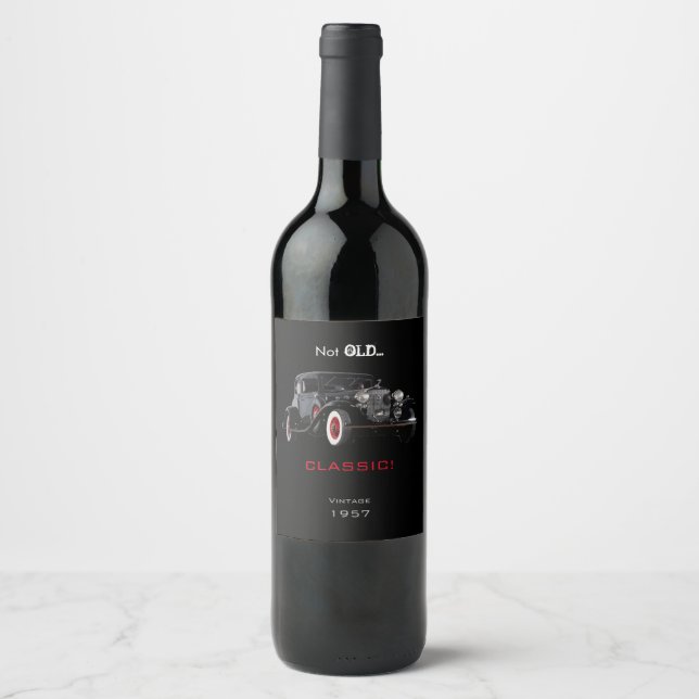 Pas Vieux, Mais Classique Étiquette De Bouteille D (Devant)