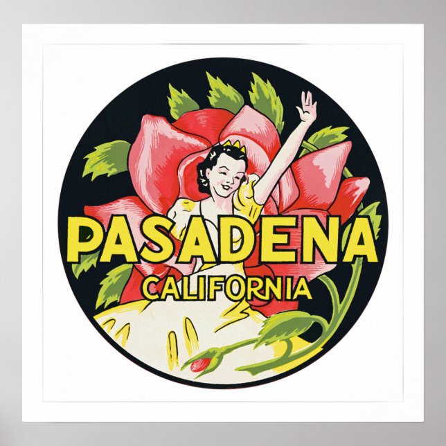 Pasadena California Poster (Vorne)