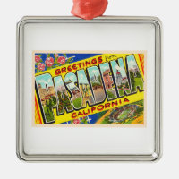 Pasadena California Vintager Großbuchstabe Postkar
