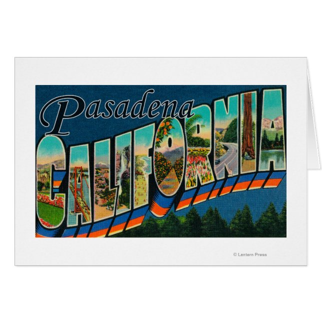 Pasadena, Californie - Scènes de grandes lettres (Devant horizontal)