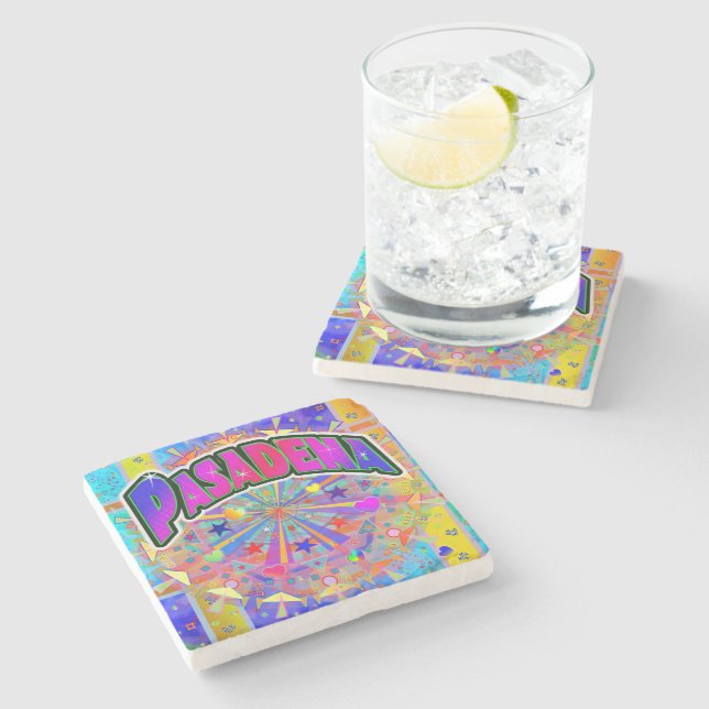 Pasadena Cosmic Unity Coaster Steinuntersetzer (Seitenansicht)