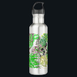 Pasadena Garden Edelstahlflasche<br><div class="desc">Inspired by my backyard garden in Pasadena, CA, I hand-drew this bottle for you. This is a view of a path with flowers and agaves. Thanks.</div>