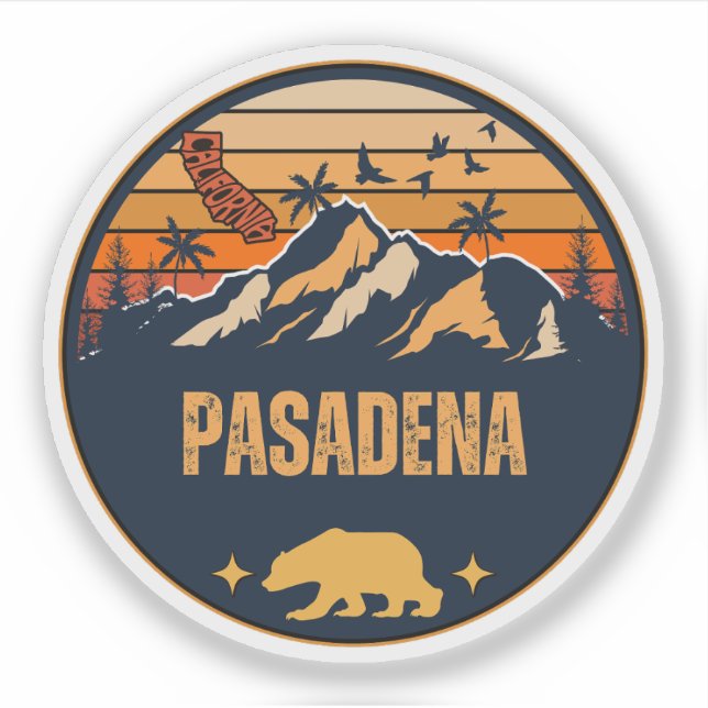 Pasadena, Kalifornien Aufkleber (Vorderseite)