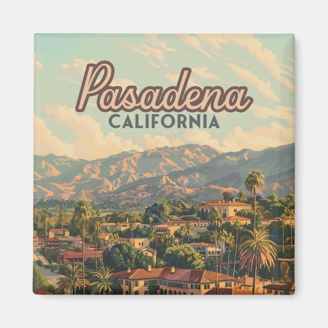 Pasadena Los Angeles Vintages California Magnet (Vorne)