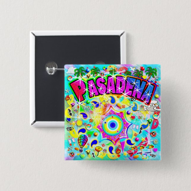 Pasadena Mystic Dance  Button (Vorne & Hinten)