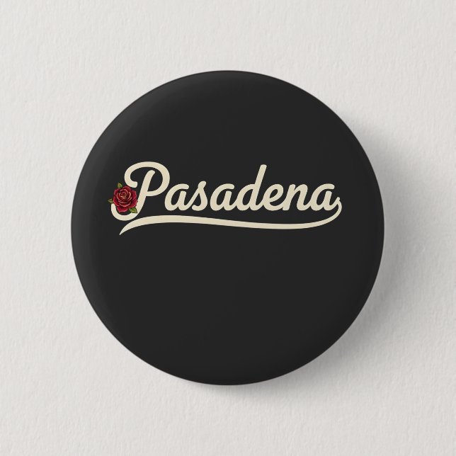 Pasadena-Rose  Button (Vorderseite)