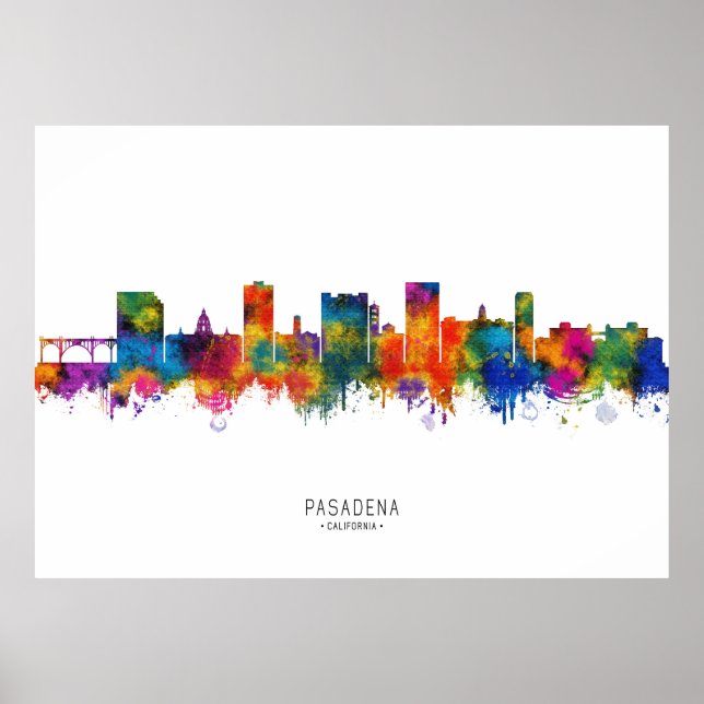 Pasadena Skyline Poster (Vorne)