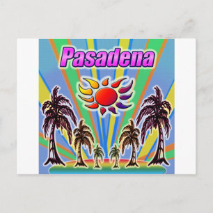 Pasadena Summer Liebe Postkarte