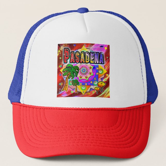 Pasadena Tropical Friends Hat Truckerkappe (Vorderseite)