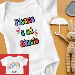 Pásame a mi Abuelo Niedlich Bold Baby Strampler