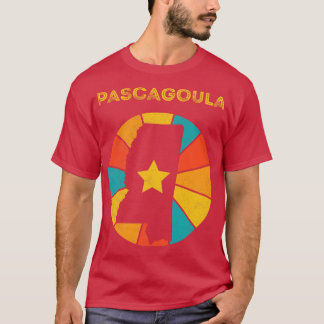 Pascagoula Mississippi Vintages zerrüttetes Souven T-Shirt