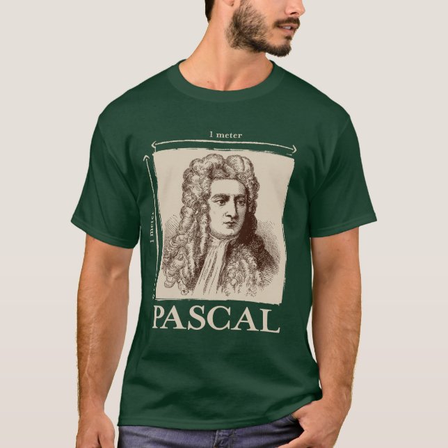 Pascal = 1 Newton pro Quadratmetermathewitz T-Shirt (Vorderseite)