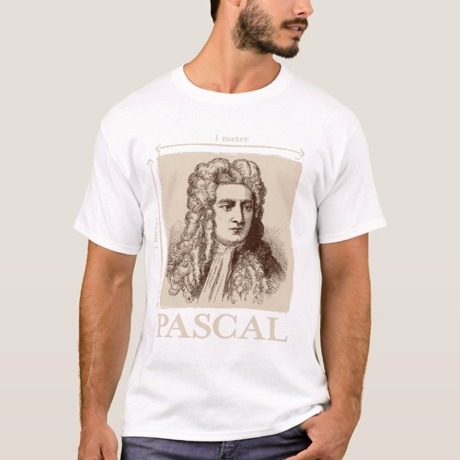 Pascal = 1 Newton pro Quadratmetermathewitz T-Shirt (Vorderseite)