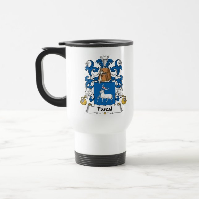 Pascal-Familienwappen Reisebecher (Links)