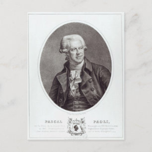Pascal Paoli, 1872 Postkarte