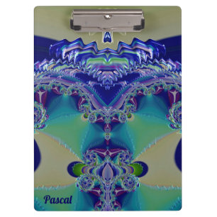 PASCAL ~ WOW! STÄRKEN! Aqua Gelb Blau und Grün Klemmbrett