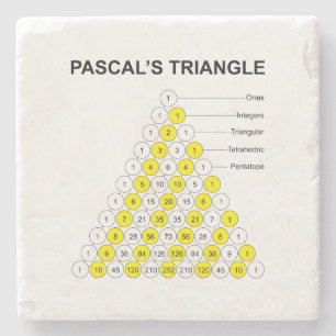 Pascals Dreieck Steinuntersetzer
